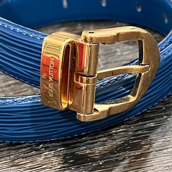 Louis Vuitton EPI Blue Belt - Picture 2 of 3